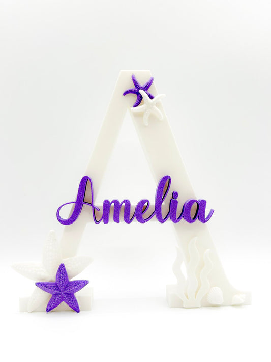 Docorative Letter | Starfish and Ocean Theme