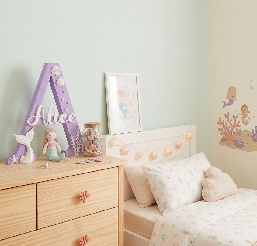 Docorative Letter | Mermaid Theme