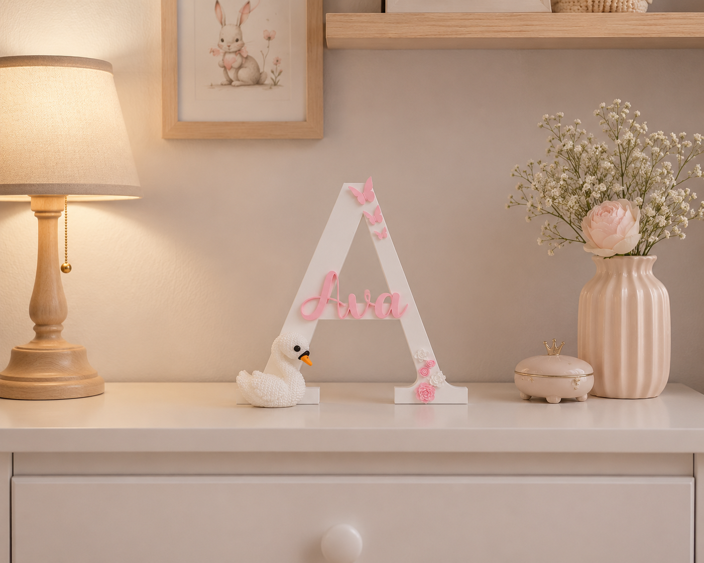 Decorative Letter | Swan Theme