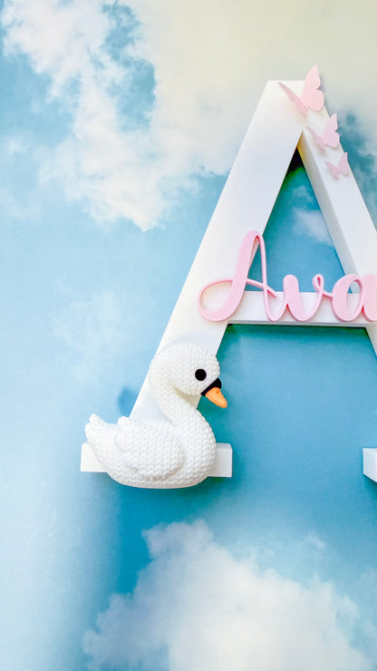 Decorative Letter | Swan Theme