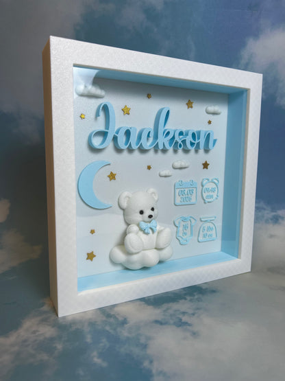 Personalized Baby Birth Keepsake Frame