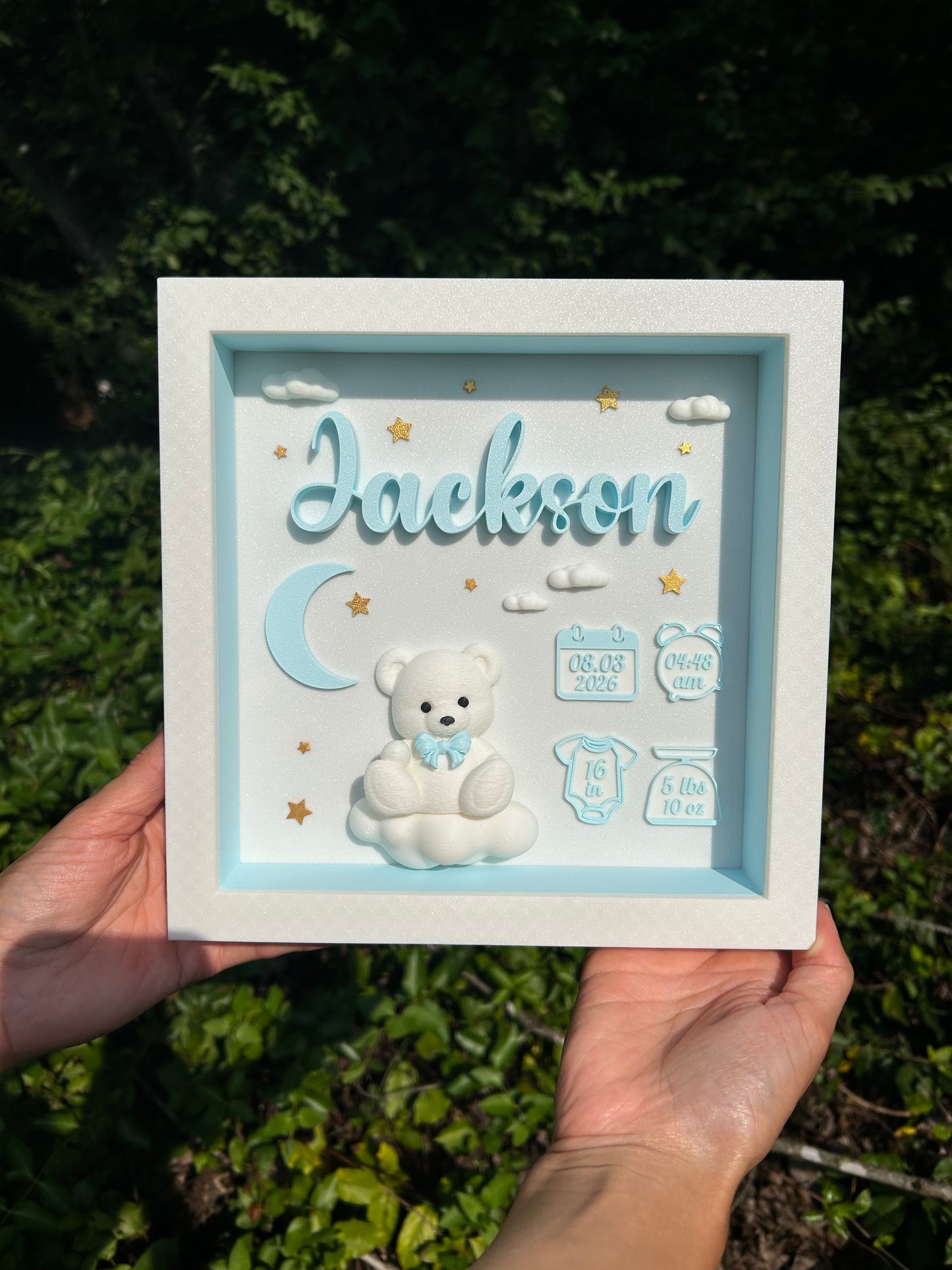 Personalized Baby Birth Keepsake Frame