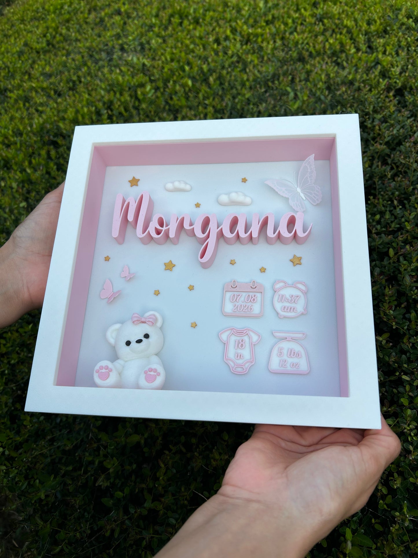 Personalized Baby Birth Keepsake Frame