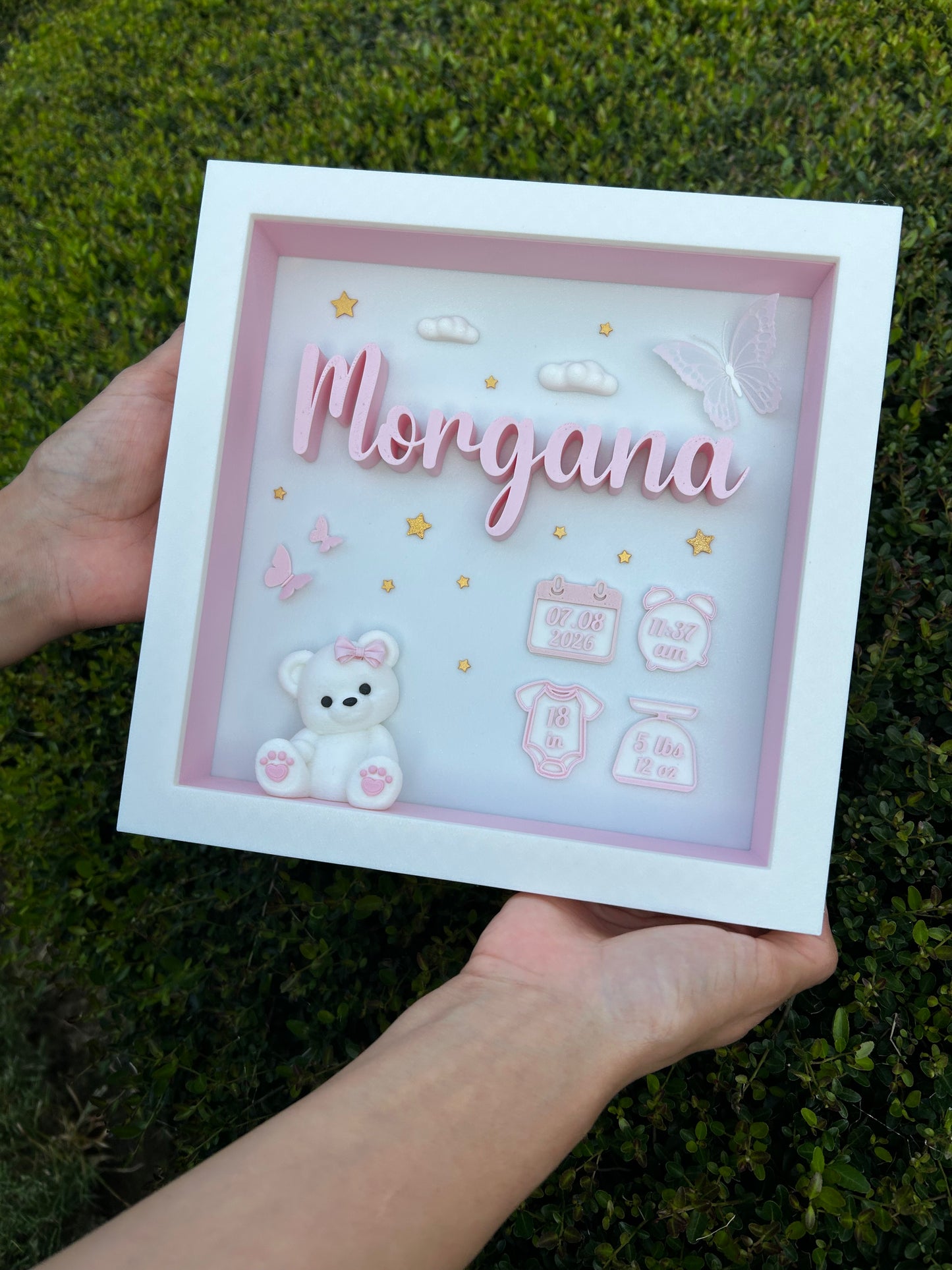 Personalized Baby Birth Keepsake Frame