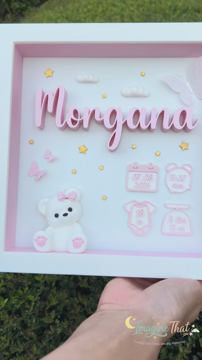 Personalized Baby Birth Keepsake Frame