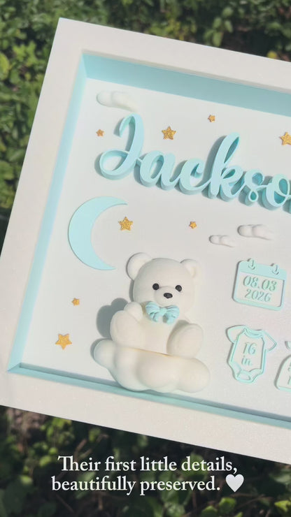 Personalized Baby Birth Keepsake Frame